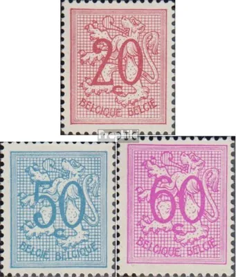Produktbild von Briefmarken Belgien 1979 Mi 889zx,892zx,893zx postfrisch Ziffern und Löwe