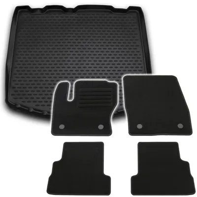 Produktbild von Gummi-Kofferraumwanne + Fußmatten Set für Ford Kuga MK2, Bj. 1/2017-