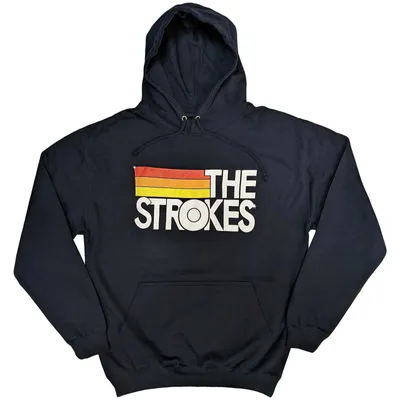 Produktbild von The Strokes Logo & Stripes Navy Blue XL Hoodie