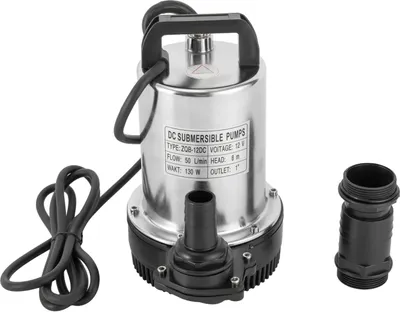 Image de Pompe submersible, puissance 160W, hauteur de refoulement 8m, 12V, EU