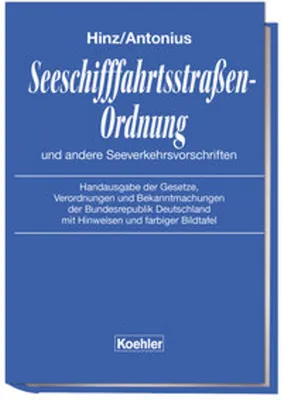 Obrázok produktu pre Seeschifffahrtsstraßen-Ordnung und andere Seeverkehrsvorschriften