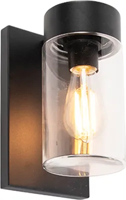 Produktbild von Moderne Außenwandleuchte Edelstahl Schwarz IP44 Jarra