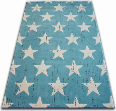 Produktbild von Teppich SCANDI 18209/031 - Stern Blau 120x170 cm