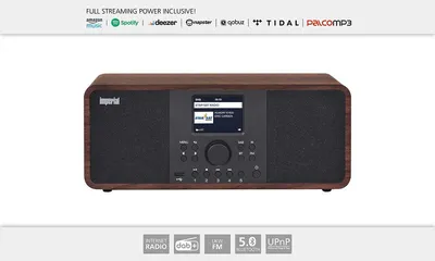 Zdjęcie produktu dla Imperial Dabman i205, Internet, Analogowe i cyfrowe, DAB, DAB+, FM, 87,5 - 108 MHz, 174 - 240 MHz, 174 - 240 MHz