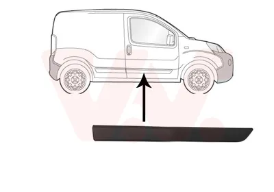 Produktbild von VAN WEZEL Zierleiste für die Tür Vorne Rechts Leiste für FIAT QUBO (225) 0976428