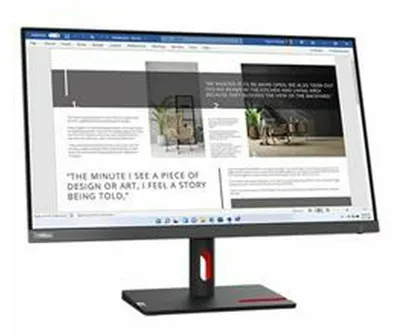 A computer monitor displaying a webpage with text and images.