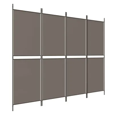 Produktbild von vidaXL 4-tlg. Paravent Anthrazit 200x180 cm Stoff
