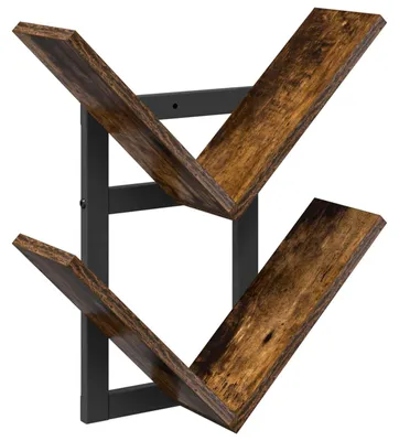 Image de vidaXL Étagère murale en bois imitation chêne, 43 x 15 x 47 cm