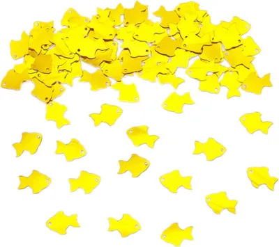 Produktbild von Oblique Unique Fisch Konfetti Streudeko Taufe Kommunion Konfirmation 600 Stk - gold
