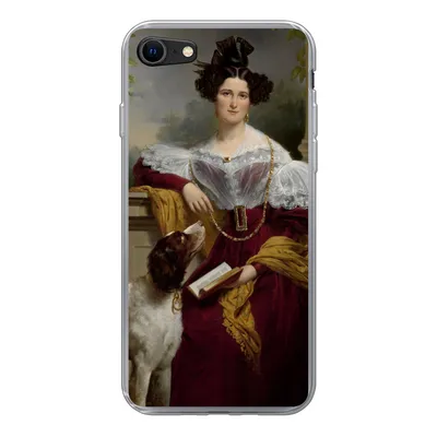 Produktbild von MuchoWow® Handyhülle Schutzhülle Hülle für iPhone 8 Porträt von Alida Christina Assink - Gemälde von Jan Adam Kruseman Silikon Softcase Handy Hülle - Schutzhaube