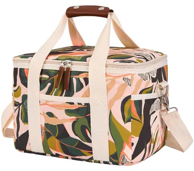 Immagine prodotto di Borsa termica isolata da 15 litri, colore verde, con tracolla regolabile