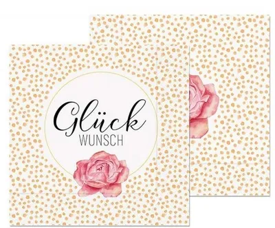 Produktbild von 20er Pack Papierservietten GLÜCKWUNSCH 33x33cm Punkte Lovely La Vida WA