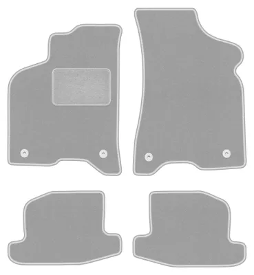 Immagine prodotto di Tappetini in moquette per Volkswagen Lupo 1997-2005 (hatchback) – set 4 pezzi, grigi, su misura – Wielganizator OSLO
