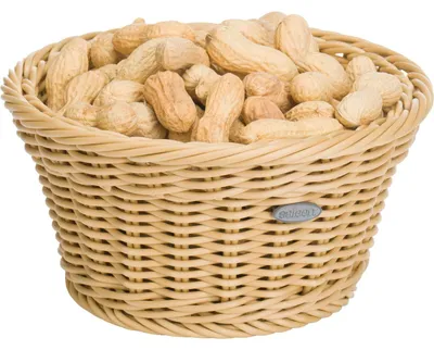 Productafbeelding van Ronde mand, lichtbeige, 18,5 x 10 cm