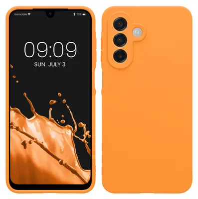 Produktbild von kwmobile Handyhülle für Samsung Galaxy A18 4G / 5G Hülle - weiches Handy Silikon Case - Schutzhülle Cover - Fruity Orange