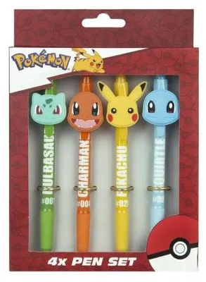 Obrázok produktu pre Sada guľôčkových pier Pokemon, 4 ks.