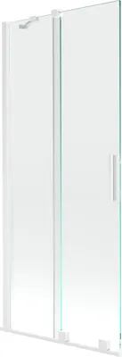 Immagine prodotto di Mexen Velar paratia doccia scorrevole a 2 ante 80 x 150 cm, trasparente, bianco - 896-080-000-01-20
