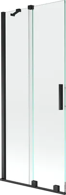 Immagine prodotto di Mexen Velar paratia doccia a 2 ante scorrevoli 80 x 150 cm, trasparente, nero - 896-080-000-01-70