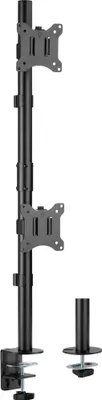 Immagine prodotto di Supporto da tavolo InLine®, per 2x display LCD/LED fino a 81cm (32"), max. 9kg
