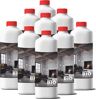Obrázok produktu pre 9x1 liter Bioetanol Premium 100% na lieh do krbu 9L