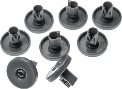 Produktbild von vhbw 8x Korbrolle für Unterkorb kompatibel mit AEG F55097, F55090, F554020, F554000, F554100, F55410, F55412 Geschirrspüler - Durchmesser 40 mm