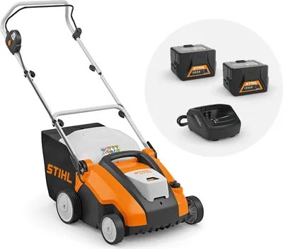 Produktbild von AKKU-RASENLÜFTER STIHL RLA 240 mit 2x AK30 akku und ladegerät, Vertikutierer, RASENLÜFTER