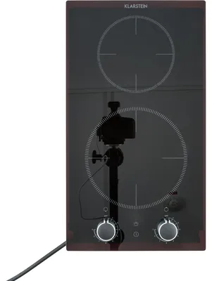 Obrázek produktu pro Klarstein Kochheld, indukční varná deska, 2900 W, 2 zóny, otočné regulátory, sklo, černá