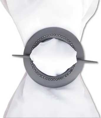 Immagine prodotto di Barra per cravatta in plastica con strass (grigio - grigio pietra)