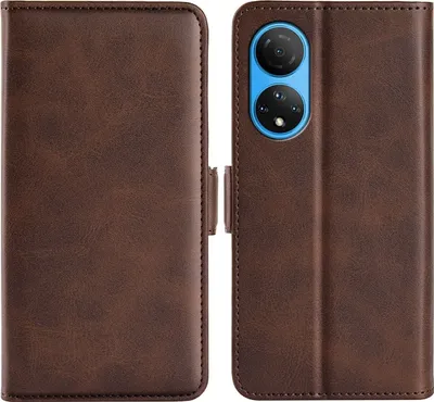 Produktbild von Mobigear Slim Magnet  HONOR X7 Hülle Klapphülle Geldbörse - Braun