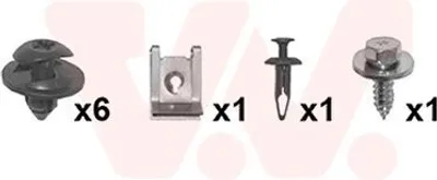 Immagine prodotto di VAN WEZEL Kit di montaggio parafango, anteriore destro (1808796) per Ford Fiesta VI