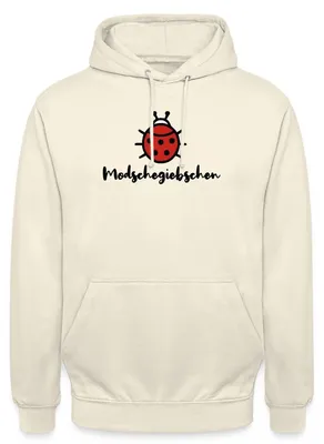 Produktbild von Spreadshirt Modschegiebschen Sächsischer Dialekt Sachsen Uni Hoodie, S, Vanille-Milchshake