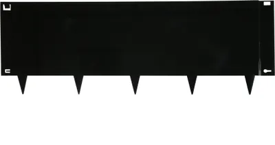 Obrázok produktu pre Obruba trávnika kovová čierna 40 x 106 cm Pružná - na kus