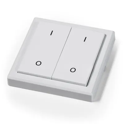 Produktbild von Funk-Wandtaster McPower "Comfort", max. 70m, Aufputz, 2-Kanal