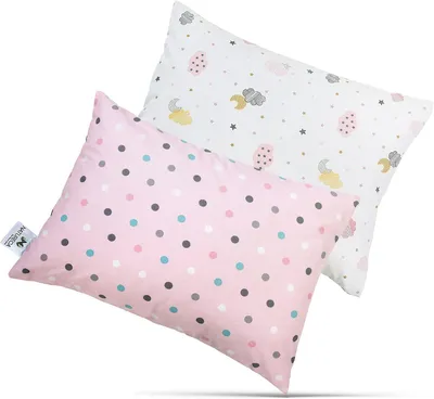 Produktbild von Babykissen, 30x40 cm, 2er-Set, Baumwolle, waschbar, für Kleinkinderbett