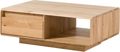 Image de MASSIVMOEBEL24 | Table basse 110x70 Chêne sauvage huilé Bois naturel CARDIFF #160