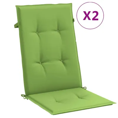 Immagine prodotto di Cuscini schienale alto 2 pz. Tessuto verde melange 120x50x4 cm