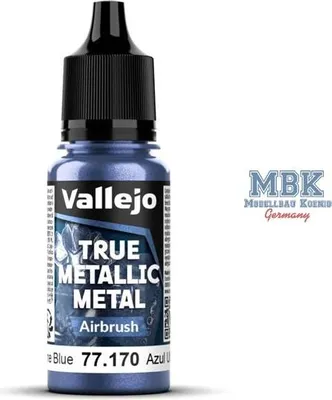 Imagen del producto de Vallejo VA77170, pintura metálica para aerógrafo, color azul ultramar