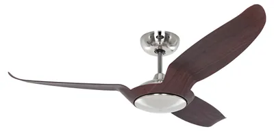 Immagine prodotto di Ventilatore da soffitto a risparmio energetico con telecomando Eco Talos 135 cm Cromo / Noce