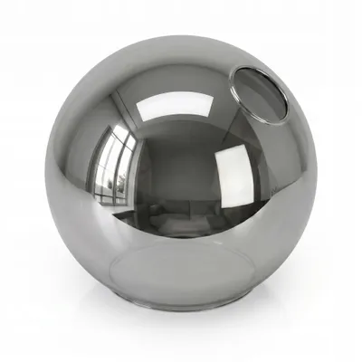Produktbild von LUXOLAR Glasschirm Kugel E14 Graphit Verspiegelt Seitenloch Ø15cm