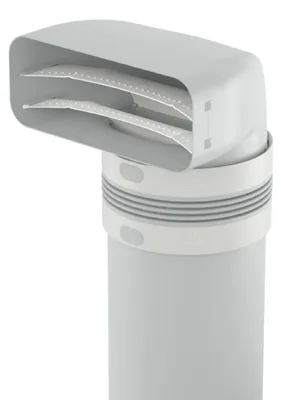 Zdjęcie produktu dla Naber F-UR 150 deflektor 90° z kanałem okrągłym, biały, 900 mm - Technologia wentylacji