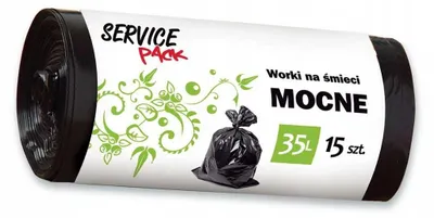 Zdjęcie produktu dla SP Worki na śmieci MOCNE LDPE 35L 15szt