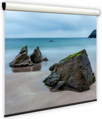Produktbild von 4:3 DELUXX Cinema Elegance Beamer Motorleinwand 203 x 153 (203x153)cm (15163) / ohne schwarze Maskierung