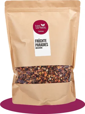 Produktbild von teeverliebt - Früchteparadiesmischung | loser Früchtetee | 1kg