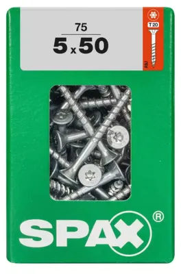 Produktbild von Spax Universalschrauben 5.0 x 50 mm TX 20 - 75 Stk.