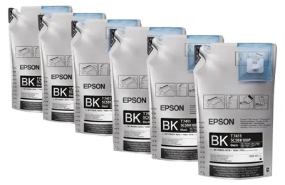 Produktbild von EPSON UltraChrome DS Black T741100 (1Lx6packs)