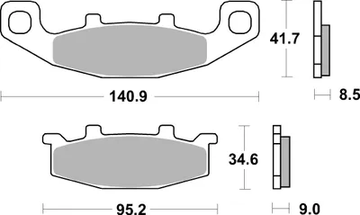Produktbild von sbs Bremsbeläge Satz für SUZUKI MOTORCYCLES GSX 597HS