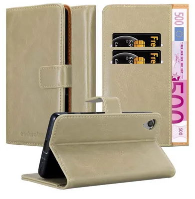 Immagine prodotto di Cadorabo cover per Sony Xperia X cover protettiva in marrone cellulare cover libro case case case lusso