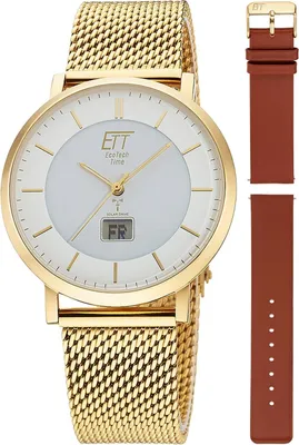 Zdjęcie produktu dla Męski zegarek z mechanizmem solarnym sterowanym radiowo - Eco Tech Time Model: EGS-11623-11MS