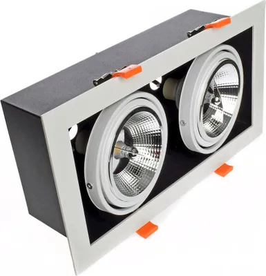 Produktbild von Einbau Deckenstrahler Milagro PLAZA 2xAR111 GU10 weiß
