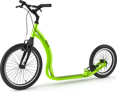 Produktbild von Yedoo Rodstr Alloy Roller Scooter Tretroller - für Erwachsene und Teenager, bis 150 kg, mit Luftreifen 20/16 und verstellbarem Lenker Grün